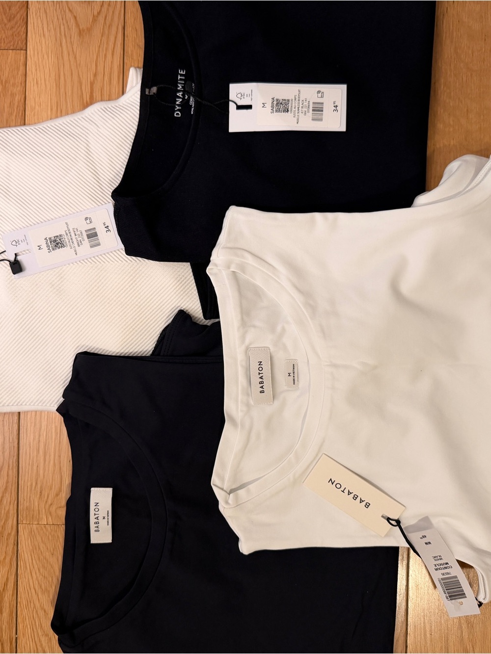 Babaton and Dynamite bodysuits NWT Black & White